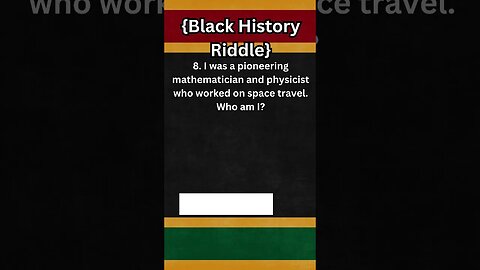 Black History Riddle 008