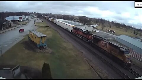 WB Manifest with UP 1996 at Belle Plaine, IA on March 24, 2022 #Steel Highway#