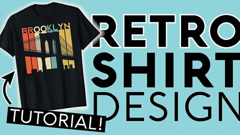 Retro Shirt Design Tutorial For Print On Demand Using Adobe Illustrator