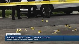Deadly shooting outside River Rouge gas station is caught on video