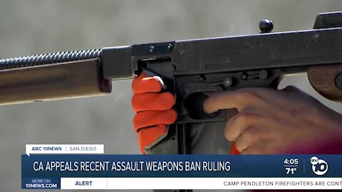 State leaders appeal San Diego judge's ruling overturning California assault weapon ban