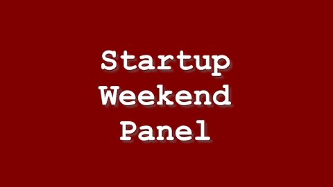 Fairfield Startup Weekend Interviews: Full Video