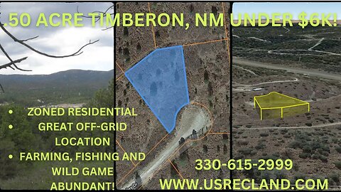 .50 ACRE TIMBERON, NM UNDER $6K! GREAT VIEWS ON THIS RESIDENTIAL LOT WITH OFF-GRID POSSIBILITIES!