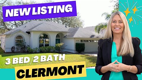 NEW Listing Alert: 3/2 Clermont Home w/ Lake Access UNDER 400k!