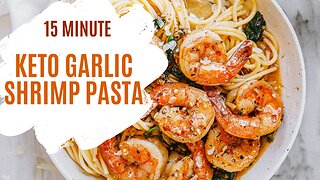 KETO Garlic Shrimp Pasta | KETO Recipes | Easy Recipes