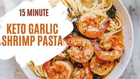 KETO Garlic Shrimp Pasta | KETO Recipes | Easy Recipes