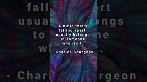 Is Your Bible Worn Out? * Charles Spurgeon * Christian Quotes #shorts #spurgeon #christian