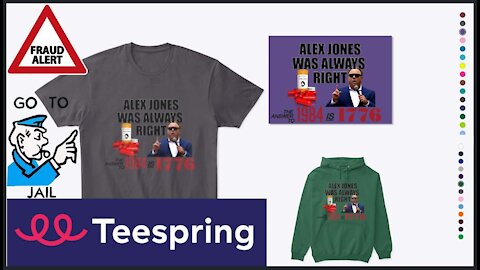 EVIL Teespring Censors 'Alex Jones', Blocking Name & Image