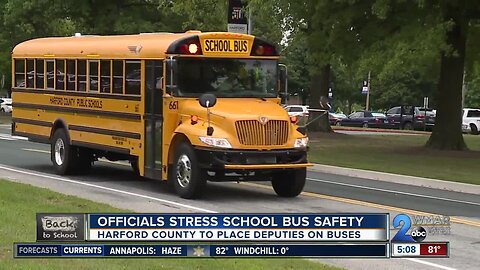 Officials stressing school bus safety as summer comes to an end