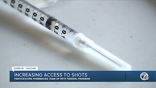 Participating pharmacies teaming up with federal program to increase access to shots