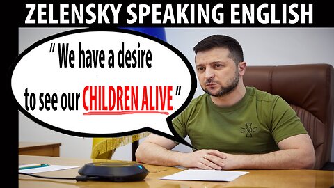 What Would Zelensky Sound Like in English? FULL SPEECH March 1st 2022