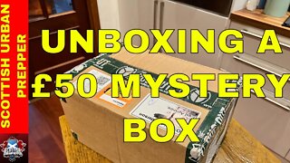PREPPING - UNBOXING A £50 MYSTERY BOX FROM "THE BUG OUT"