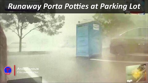 Runaway Porta Potties Caught on Tesla Camera | TeslaCam Live