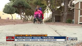 Special needs woman stuck on paratransit bus