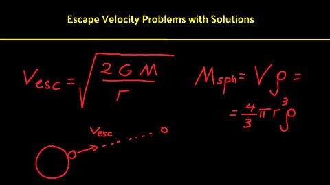 Physics Made Simple - Escape Velocity Problems with Solutions