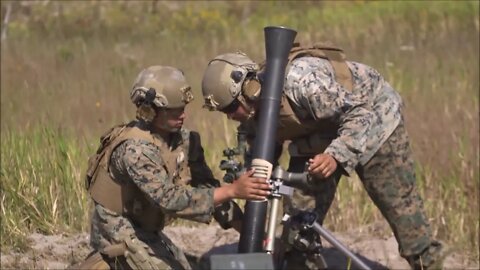 Marines Provide Fire Support with 81mm Mortars - Exercise Burmese Chase