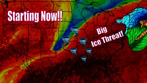 Nocturnal Tornadoes Tonight! - Upcoming Nor'easter & Ice Storm Update! - The WeatherMan Plus