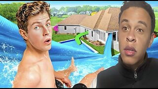 Terry Simmons Reacts To I Built a GIANT Waterpark in my House!
