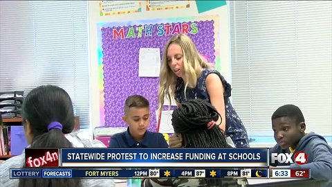 Statewide protest to increase fundings at public schools