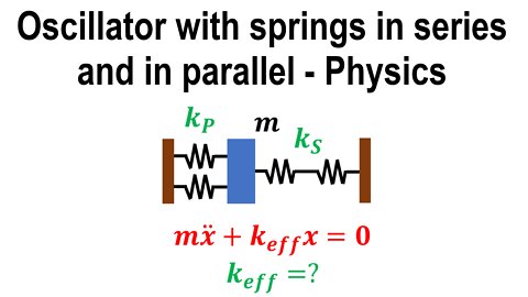 Harmonic oscillator, springs in parallel and series - Oscillations - Classical mechanics - Physics