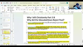 Why I left Christianity? Part 3B/ Why did the Educated Jews Reject Paul?