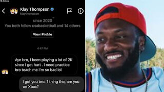 Klay Thompson Slides In Dm To Ask Pro 2K Player KennyGotWork To Help Him Get Better At NBA 2K