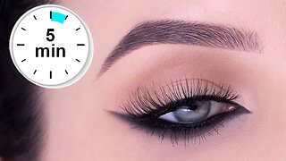 5 MINUTE Reverse Cat Eye Tutorial | Smokey Eyeliner