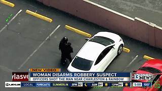 Las Vegas police: Pawn shop employee 'very brave' after knocking away gun during robbery