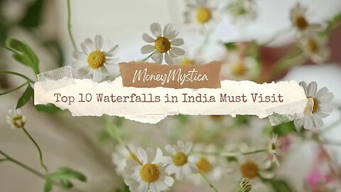 Top 5 Waterfalls in India Stutting and Best in India a must Visit in 2023 | MoneyMystica