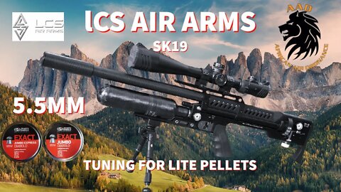 LCS Air Arms SK 19 in 5 5mm tuning for lite pellets