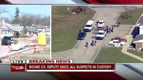 Indiana State Police update on Boone County deputy who was shot while serving a warrant