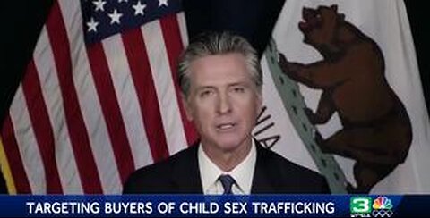 GOV. NEWSOM SIGNALS SUPPORT FOR BILL TARGETING CONSUMERS OF CHILD SEX TRAFFICKING INDUSTRY.