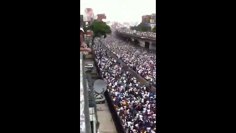 Caracas Venezuela the people take to the streets to protest the Presidential ballot theft