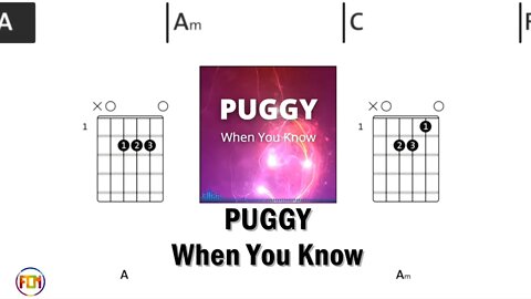 PUGGY When You Know - Guitar Chords & Lyrics HD