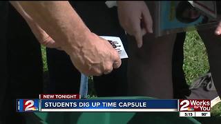 Chouteau Elementary digs up time capsule buried in 2007