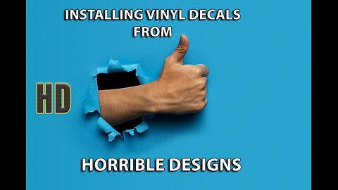 How to install vinyl decals from Horrible Designs