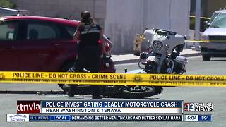 Motorcycle involved in fatal crash near Washington, Tenaya
