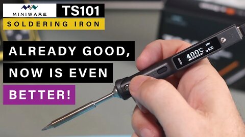 [BRAND NEW 2022] Miniware TS101 Smart Soldering Iron ⭐ 65W/400º C ⭐ USB PD 3.0 + DC ⭐ TS100 Upgrade