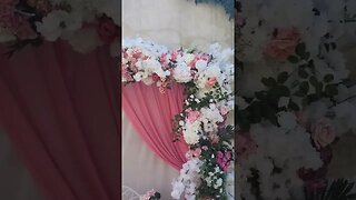 Wedding decorations/ red carpet + flower arch -#shorts #youtubeshorts #wedding