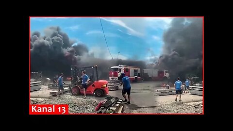 Large fire hits polycarbonate warehouse in Russia’s Rostov region