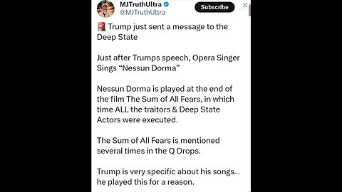 Trump Just Sent a Message to the deep state...