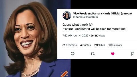 A.I. Kamala Harris Parody Twitter Account