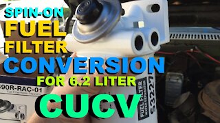 CUCV M1008 Project Part 5 - Spin On Filter Conversion (With Built-In Primer) for 6.2 Liter Diesel
