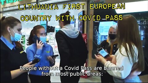 Lithuania First European Country To Fully Implement Covid Pass System