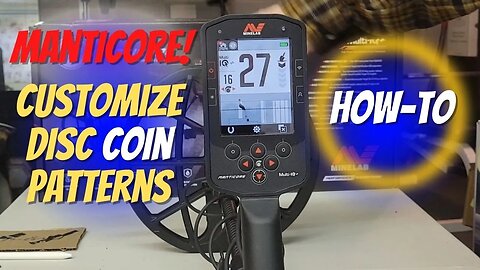 Minelab Manticore For Beginners: Creating a Custom Coin Pattern - The Easy Way.