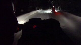 Snowmobile Trail Riding (Munising Michigan) Part 10