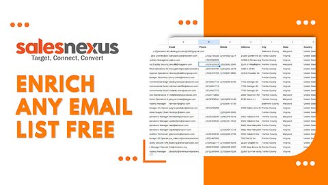Email List Enrichment - Free and Easy