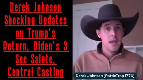 Derek Johnson Unveils Shocking Updates on Trump's Return, Biden's 3 Sec Salute, Central Casting!