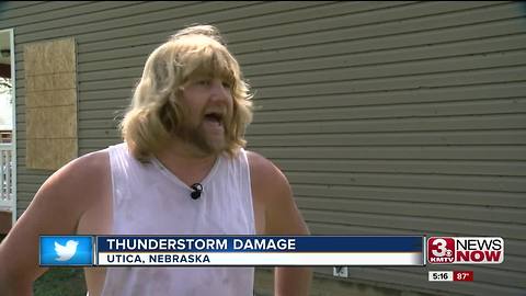 Ping pong ball sized hail found in Utica