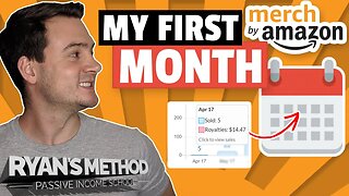 My First Month on Amazon Merch